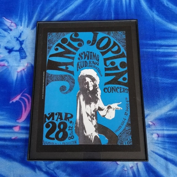 Vintage | Wall Decor | Janis Joplin Vintage Psychedelic Art Wall Decor ...
